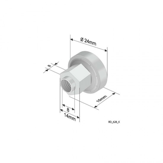 Rola culisare prelata, Fi 24x8mm