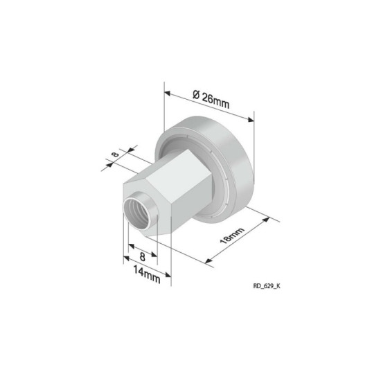 Rola culisare prelata, KOGEL, Fi 26mm