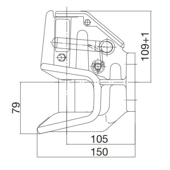 Cupla Tractare / Remorcare, 3.5T, Placa Prindere 120x55mm ( 12x5.5cm ), Diametru Cui 40mm ( 4cm ), 42/30/8.4KN Cupla Tractare / Remorcare, 3.5T, Placa Prindere 120x55mm ( 12x5.5cm ), Diametru Cui 40mm ( 4cm ), 42/30/8.4KN
