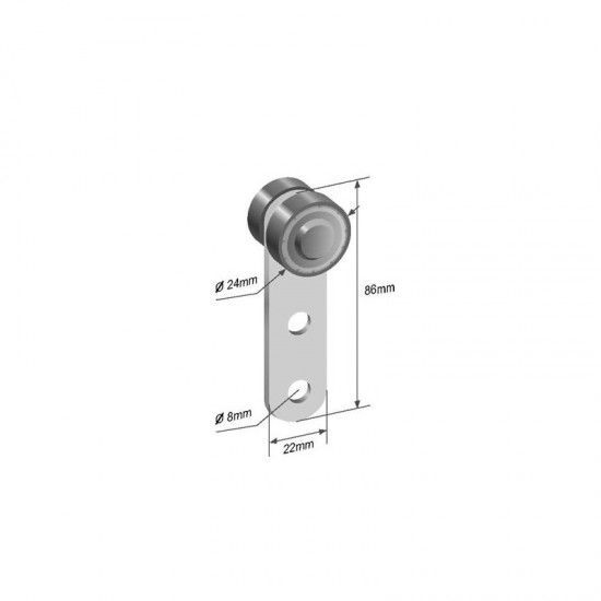 Rola culisare prelata, Fi 24mm