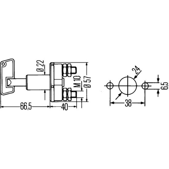 Intrerupator Baterie Din Plastic, 12V, 1000W