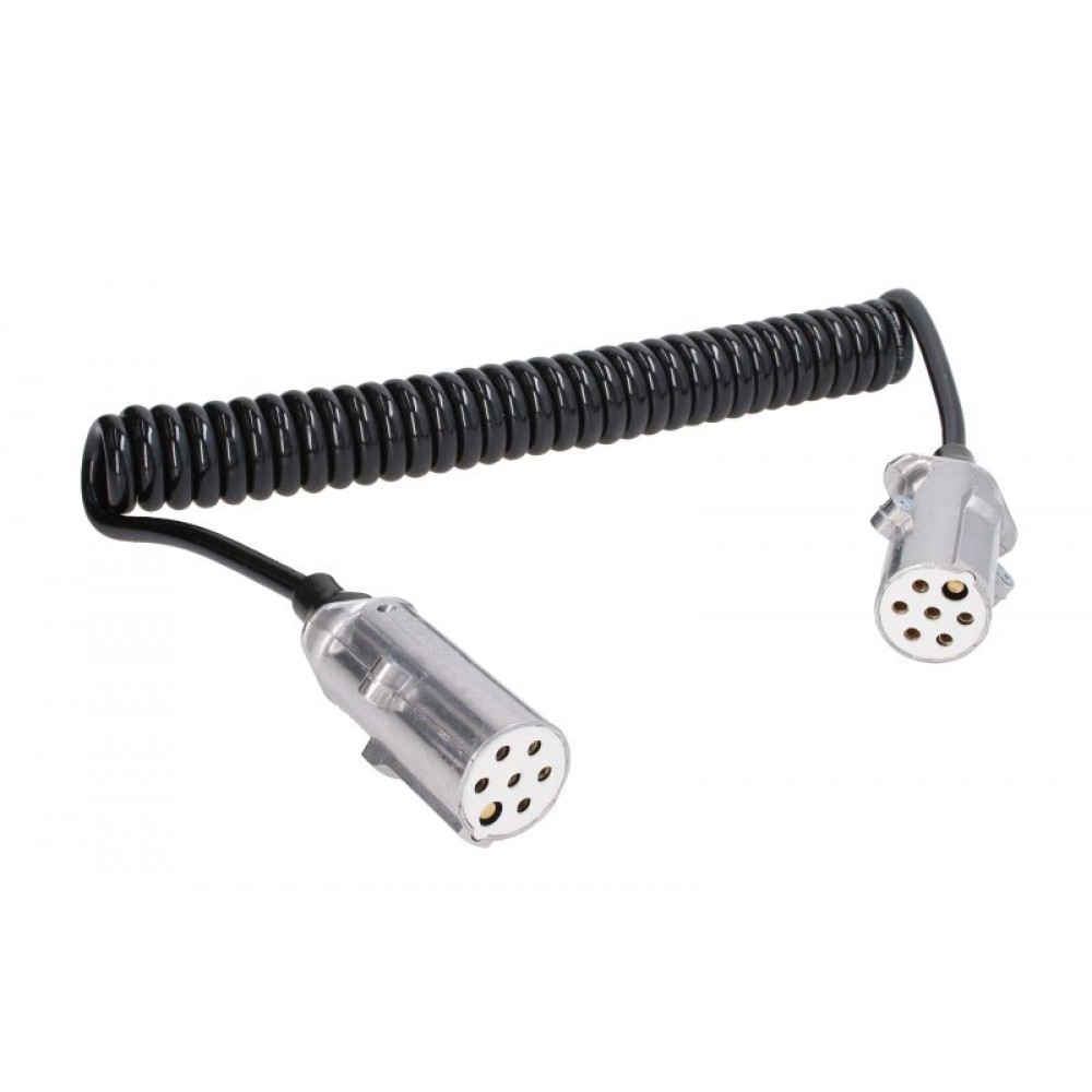 Cablu Electric Spiralat, Tip S 7/24V, 6 Pini Tip Mama, Feminin, Din Aluminiu, TRUCKLIGHT