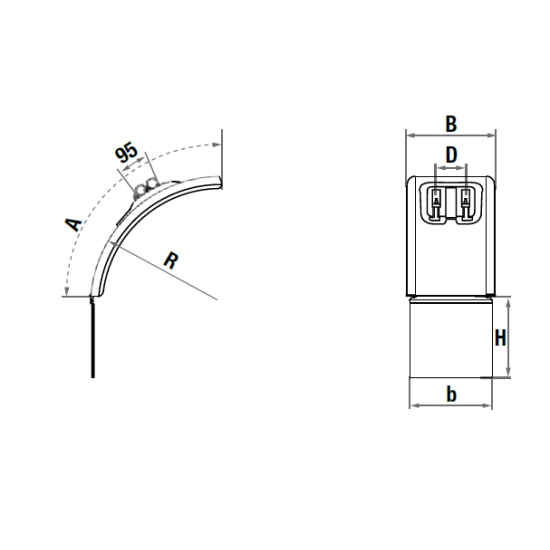 Aripa, Aparatoare Noroi Dreapta Cu Pres Noroi 700x450x150mm ( 70x45x15cm ) - CARGOPARTS