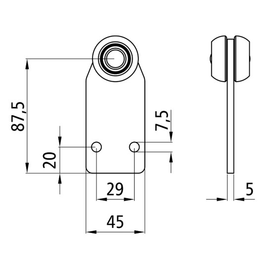 Rola, Element, Roata Culisare Prelata, Profil L92 Si Profil L100