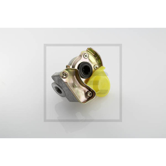 Cupla Rapida Aer, Conector Furtun, Cu Supapa, M16x1,5 , Culoare Galbena - PETERS - PE Automotive