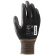 Manusi de Lucru Negre, pt Protectia Muncii, din Nylon cu Palma de Poliuretan, Pure Touch, Set 2 bucati