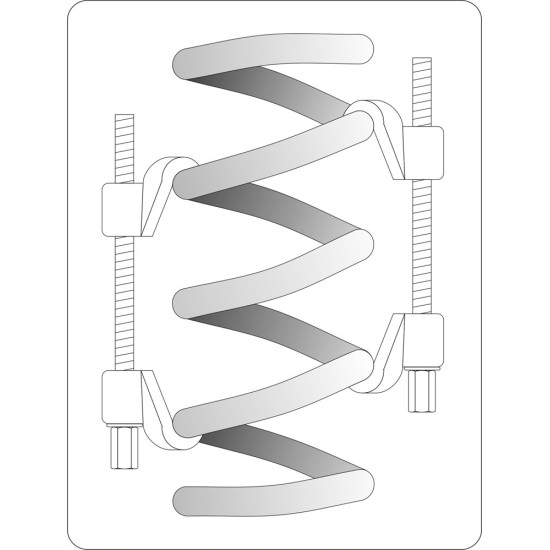 Set 2 Prese Pentru Arcuri de Suspensii, Dimensiune 90 x 200 mm (9 x 20 cm)