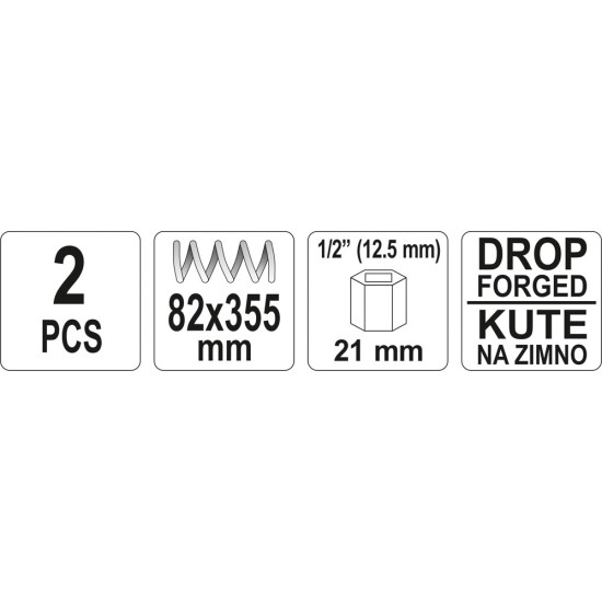 Set 2 Prese Pentru Arcuri de Suspensii, Dimensiune 82 x 355 mm (8.2 x 35.5 cm)