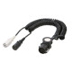 Cablu Electric Spiralat Adaptor Priza, Tip Y, N/S, 15/7/7, Mufa 7 / 24V, 9 Pini Activi, 3.5m, JAEGER